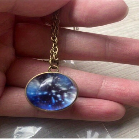 Galaxy Cosmic Double-sided Men's Pendant Necklace, set of 8 - Picture 3 of 13